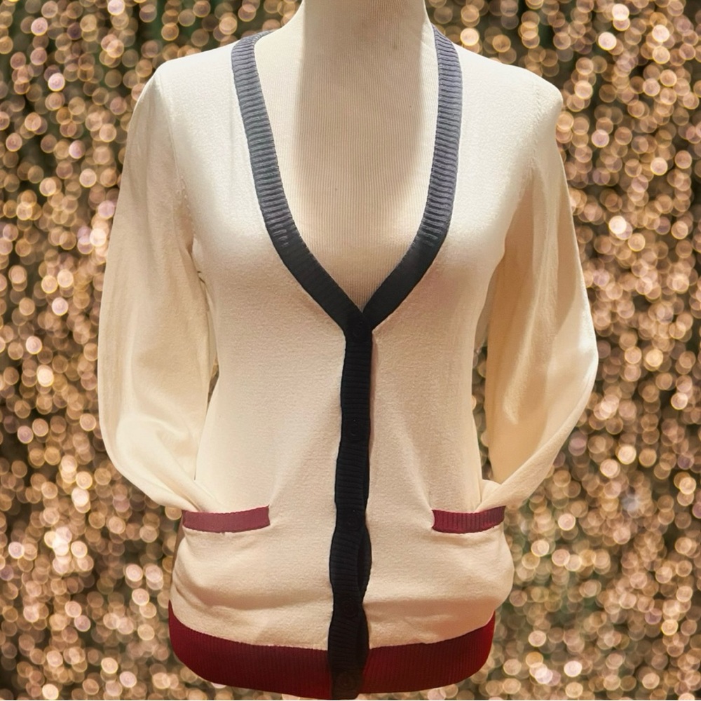 SOLD‼️ U.S. Polo Assn. Red White and Blue Cardigan